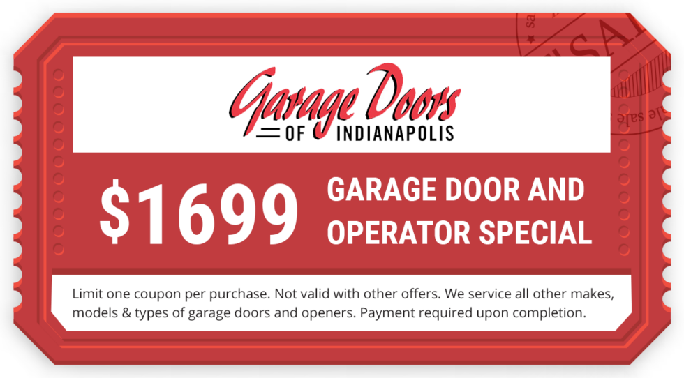 Coupons for Garage Door Services in Indianapolis