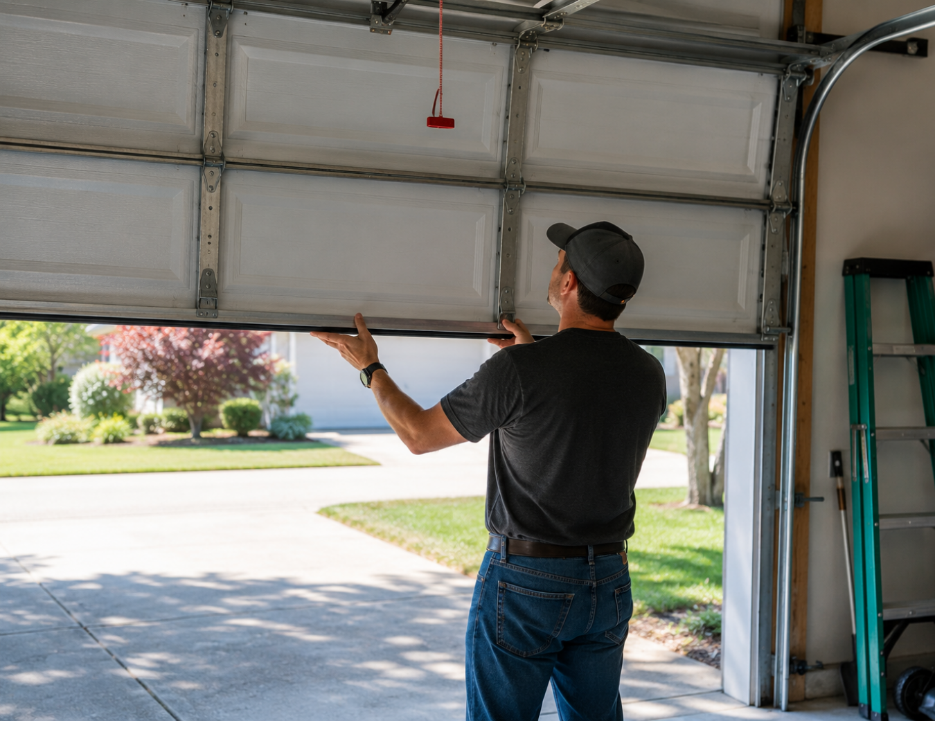 tech installing door